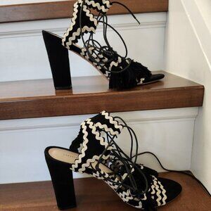 Loeffler Randall women's black sandals in size 10